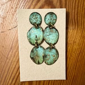 Amazonia Three Pebble Earrings